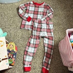 Girls 6 Carters Christmas Holiday Plaid pajama set